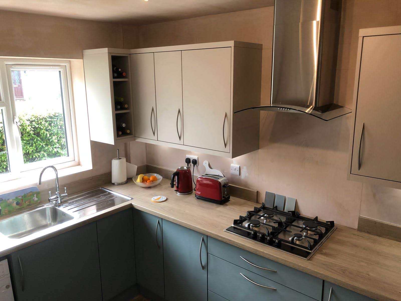 Kitchen fitting work in progress