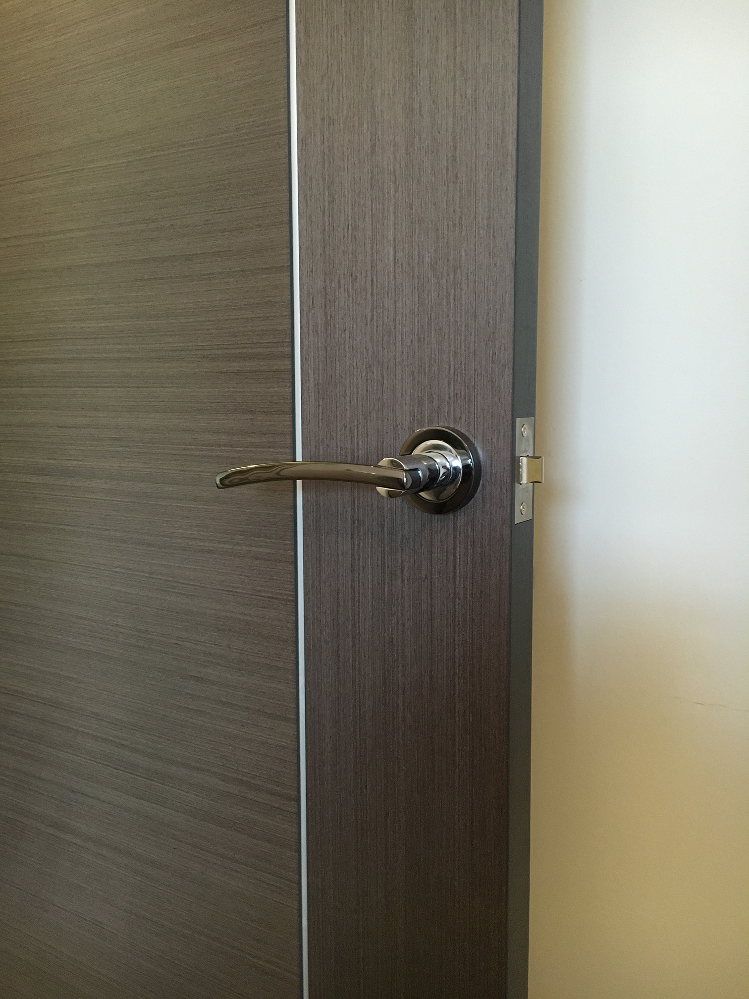 Completed door installation showing full frame