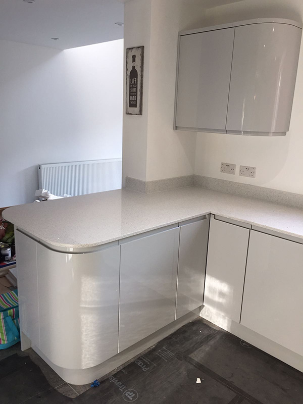 Kitchen fitting work in progress